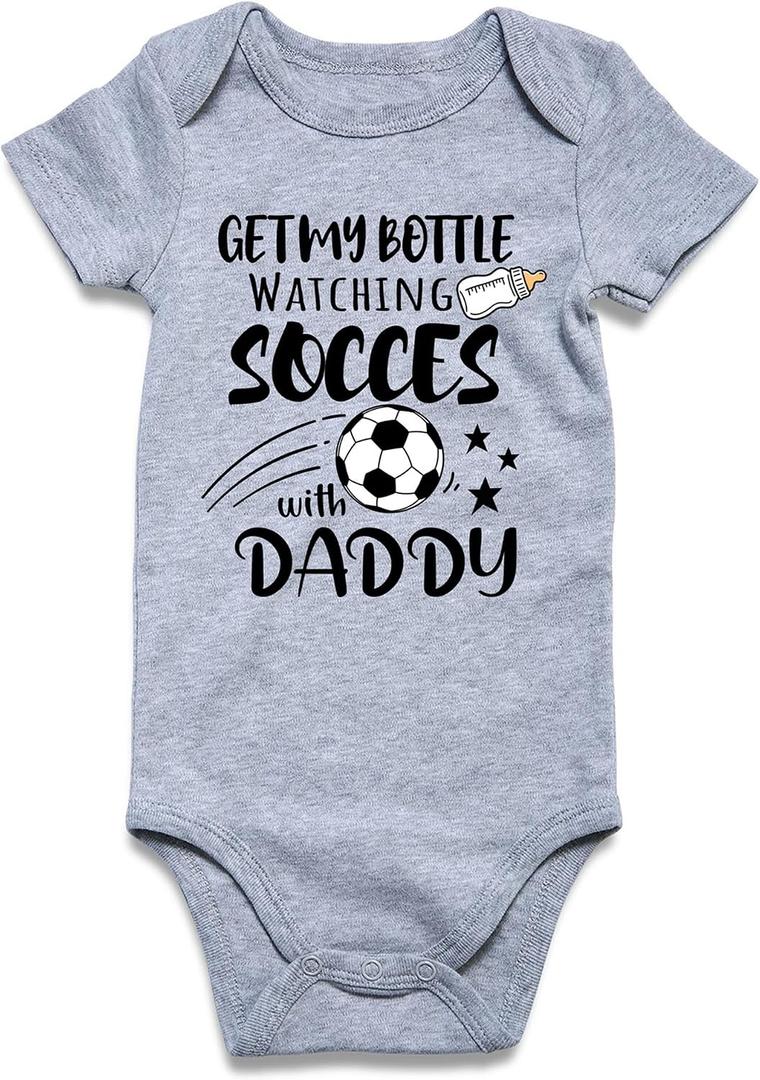 RAISEVERN Baby Boys Girls Clothes Newborn Bodysuit Funny Outfit 0-12 Months