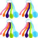 Frienda 20 Pieces Colorful Plastic Measuring Cup Spoons for Kitchen Cooking Baking Dry and Liquid Ingredients