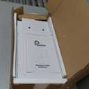 TaoHFE White Bathroom Wall Cabinet with 2 Door Adjustable Shelves,Over The Toilet Storage White Wall Mounted Medicine Cabinets for Bathroom Laundry Room Kitchen | 2 Door, Adjustable Shelves, Wall Mounted