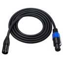 Speakon to XLR Speaker Cable, 3 Pin Male Audio Adapter for DJ/PA Speaker Cord With Twist Lock (1.8M/6Feet)