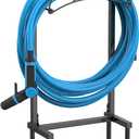 Garden Hose Holder, Water Hose Holder with 4 Spikes, Hose Reel Holds 150ft Hose, Freestanding, Heavy Duty Hose Stand Hose Hanger Hose Storage Hose Organizer for Outside Lawn Yard