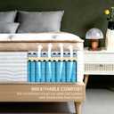 Twin Size Mattress,12 Inch Hybrid Mattress with Memory Foam & Individual Pocket Springs Bed in a Box, Pressure Relief, Fiberglass Free & Medium Firm, 365-Night Trial & CertiPUR-US, 75"x39"x12"
