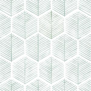 Modern Peel and Stick Wallpaper 17.3''197'' Geometric Wallpaper Boho Contact Paper Green and White Self-Adhesive Wall Paper Removable Decorative Wallpapers for Bedroom Bathroom Cabinets Decor Vinyl