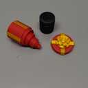 Annoying Nested Screw Gift Box 3D Printed 10 Layer Reusable Prank Fun Money Puzzle Cash Holder Round Red Gold