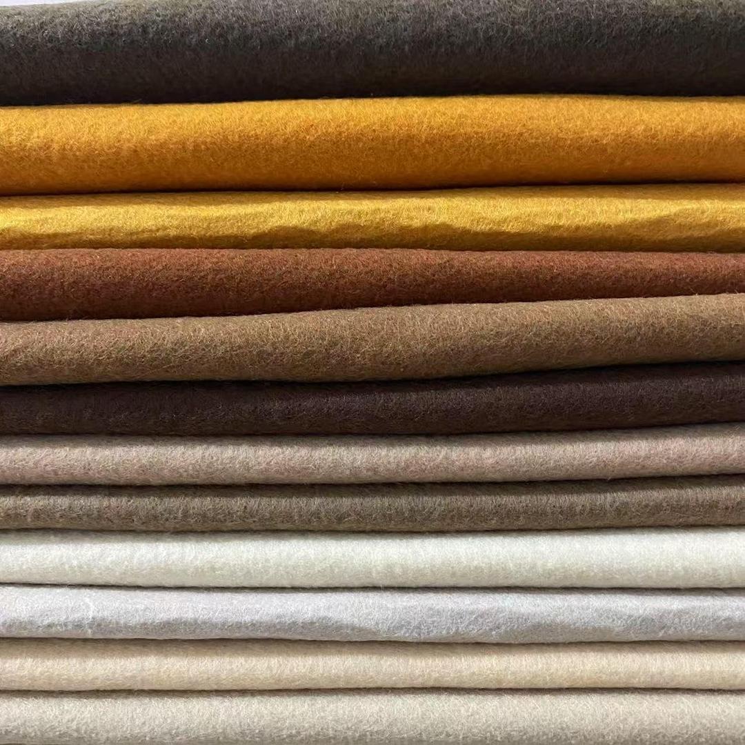 12pcs 8"x35" 1.4mm Thick Soft Felt Fabric Sheet 12 Colors Felt Pack for DIY Craft Sewing Squares Nonwoven Patchwork (Brown)