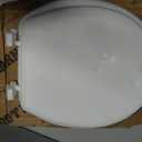 Bemis 7300SLEC Slow Close Toilet Seat, Easy Clean Hinges and Durable Plastic Seat, Made in USA, Elongated, White