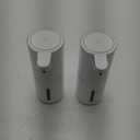 2 Pack Automatic Soap Dispensers,12.8oz/380ml USB Touchless Automatic Foaming Soap Dispenser, Rechargeabled Wall Mounted Smart Soap Dispenser for Bathroom Kitchen Dish Soap (White)