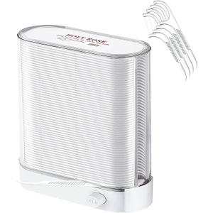 Holy Rose Dental Floss Picks Dispenser, Adults for Clean Teeth Floss Sticks Toothpick, Automatic Pop-Up Organiser Case with Flossers 88 Count, Flosser Holder Container is Perfect Tool for Tooth Care.