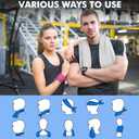 Fivali Cooling Towels for Neck and Face: 4 Pack Cooling Neck Wraps Chilly Sweat Towels for Gym Sports Workout, Green 40"x12" (Royalblue+green+orange+ Rose Red)