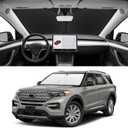 Custom Fit Windshield Sun Shade for Ford Explorer 2020-2026, Blocks UV & Heat, Front Window Sunshade Accessories, Easy Fold & Store Keep Your Car Cooler