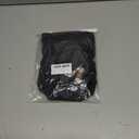 BAIGRAM Women Sleeveless Y2K Beaded Buckle One Shoulder Crop Tank Tops Asymmetric Ruched Slim Fit Summer Boho Going Out Tops Black (L)