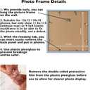 JCJMY 12x12 Picture Frame Rustic Brown With 10x10 Mat for 30x30cm Diamond Art Painting, Display Photo 10x10 With Mat or 12x12 Without, Wall Hanging Large Frame With Plexiglass