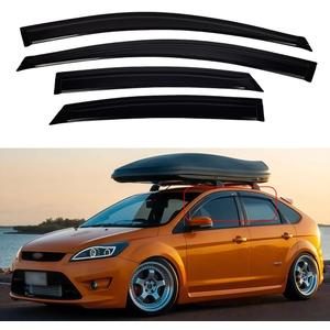 Window Visors Compatible with 2008-2011 Ford Focus Sedan Rain Guards Sun Shields Window Deflector Tape-On Style4PCS