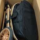 Pet Stroller 3 in 1 Folding Lightweight Dog Stroller with Detachable Carrier & Storage Basket, Premium 4 Wheels Travel for Puppies, Doggies, Kitties (Black)