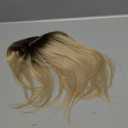 Human Hair Topper Real Remy Hair Balayage Style Straight Hairpiece Crown (12 Inch, T22/9 Platinum blonde with level 8/9 lowlights and root)