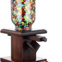 Maxdot 1 Pcs Wooden Candy Dispenser Wood Storage Containers for Gummy Versatile Snack Storage Machine Candy Dispenser Countertop Suitable for Candy Bean and Cereal