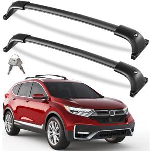KINGGERI 300lbs All Aluminum Roof Rack Cross Bars Compatible with Honda CRV 2017-2022 CR-V (Not for 2023-2026)，Lockable Heavy Duty Crossbars Rooftop Cargo Basket Luggage Kayak Snowboard Bike