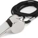 Whistle, Whistle for Coaches Stainless Steel Whistles with Lanyard Referee Whistle Emergency Coach Whistles Teacher Whistle Loud Crisp Sound Whistle for Adults Teachers Pet Training Outdoor Sports