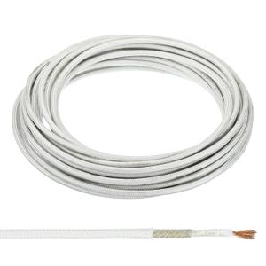 PATIKIL 9.8Ft 11AWG High Temperature Wire, -60-350 Degrees Celsius Mica Glass Fiber Electronic Wire Insulated Heat Resistant Electronical Flexible Cable for Lamp Boiler Heater, White