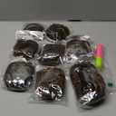 French Curly Braiding Hair Pre looped 12 Inch 8 Packs Short Crochet Hair for Women Dark Brown mix Brown Crochet Box Braids with Curly Ends Synthetic Hair Extensions P4/30#