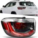 Outer Tail Light Compatible with Jeep Compass 2017-2021 - Brake Taillight Assembly Rear Lamp Replacement for CH2804115 and 55112839AC - Driver Left Side LH