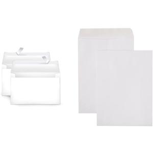Amazon Basics Blank Invitation Envelopes (Pack of 100) and Catalog Mailing Envelopes (Pack of 100)