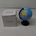 Juvale World Globe for Kids - 8-Inch, Multicolor with Plastic Stand - Educational Desk Globe with World Map for Kids & Classroom Decor