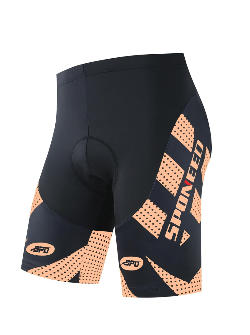 sponeed Men's Cycling Shorts Padded Bicycle Riding Pants Bike Biking Clothes Cycle Wear Tights, XXL