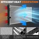 KUIPERAUTO 20.75'' Aluminum Radiator W/Oil Cooler Compatible for 1995-2004 Toyota Tacoma 2.4L 2.7L 3.4L L4 V6 Replace# CU1774 1641