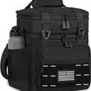 Lunch-Box-Cooler-Bag - Insulated Tactical Lunchbox for Men Women - Large Lunch Pail for Adults Work Outdoor Shifts Trips with American Flag