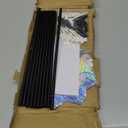 Hausse 10 Pack Reflective Pinwheels with Stakes (Assembly Required), Extra Sparkly Pin Wheel for Garden Decor, Bird Repellent Devices Deterrent to Scare Birds Away from Yard Patio Farm (Silver)