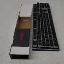 RedThunder K10 Wireless Gaming Keyboard and Mouse Combo, RGB Backlit Rechargeable 3800mAh Battery, Mechanical Feel Anti-ghosting Keyboard with Pudding Keycaps + 7D 3200DPI Mice for PC Gamer (Black)