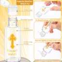 Chuangdi Holy Water Bottles Baptism Party Favor Transparent Holy Water Empty Containers with Golden Catholic Cross First Communion Gift for Guests Christian Thanksgiving Church(30 ml,30 Pcs)