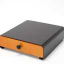 SYSYLY Coffee Pod Holder Storage Drawer for K Cup,36 Pod Capacity, Countertop Organizer, Metal, 12.6" L x 12.6" W x 3.5" H, Black.