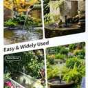 POPOSOAP Solar Pond Filter with Fountain Pump, 4W Solar Fountain Pump with Pond Filter Kit, Solar Water Pump with Nozzles & PVC Tubing for Bird Bath, Water Garden, Fish Tank & Backyard Decor P3035