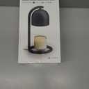 SwitchBot Smart Candle Warmer Lamp with Timer & Voice Control  Dimmable Flameless Candle Wax Melter, Matter-Enabled for Apple Home & Alexa, Perfect Valentine & Birthday Gift for Women, Home Decor (Black)