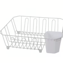 OGGI 14 in. L X 13 in. W X 5 in. H White Metal Dish Drainer