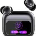 Sleep Earbuds Light-Weight Headphones, Mini Sleep Headphones Bluetooth in Ear Small Design for Side Sleepers, Glossy Black