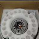 36" Fandelier, Crystal Ceiling Fan with Lights and Remote, Invisible Retractable Dimmable Chandelier Fan, 6-Speed Reversible Timer Ceiling Fan Light Kit for Bedroom Living Room Dining Room-Chrome