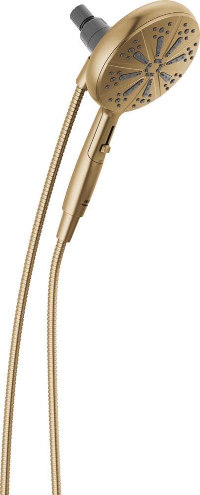 Delta Faucet 6-Spray SureDock Magnetic Shower Head with Handheld Spray, Gold Shower Head with Hose, Showerheads & Handheld Showers, Handheld Shower Heads, Hand Shower, Champagne Bronze 75613-CZ