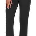 BATHRINS Women's Lightweight 7/8 Golf Pants 4-Way Stretch Ankle Sweatpants with Deep Pockets for Workout,Casual,Work Black, Small