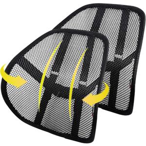 Kingphenix Lumbar Support (2 Pack) with Breathable Mesh, Suit for Car, Office Chair