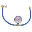 BACOENG AC Freon Refrigerant Recharge Charge Hose Kit, 1/4" Can Tap with Gauge - R134a Can to R-12/R-22 Port, Not Applicable to Automobile