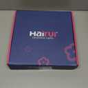 Hairui Lighted Artificial Eucalyptus Garland 6FT 96 LED Battery Operated Faux Vine Lights with Timer for Spring Wedding Backdrop Wall Decoration