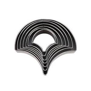 7Pcs Cutting Knife Mould Template Ginkgo Leaves Shape Die DIY Hand Made Leather Hole Punching Tool