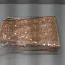 Blissun Sparkling Champagne Gold Christmas Tree Collar  Color Shifts with Light  25.2 Bottom / 14.9 Top Foldable Base Cover