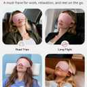 Weighted Blackout Sleep Mask for Women, 3D Contoured Zero Eye Pressure, Lash-Friendly Deep Eye Cups, Adjustable Slide Buckle Strap, Night Shift Nurse Essentials for Day Sleep & College Dorm Naps(Pink)