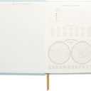 DesignWorks Ink Sueded Paper Journal Notebook  5.75" x 8.125" Hardcover Writing Journal  Cute Notebook for Daily Journaling, Work, and To Do Lists  160 Lined Pages  Geometric Arch