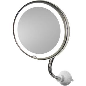 5x Magnification 7 Make Up Round Vanity Flexible Mirror for Home, Bathroom use with Super Strong Suction Cups As Seen On TV