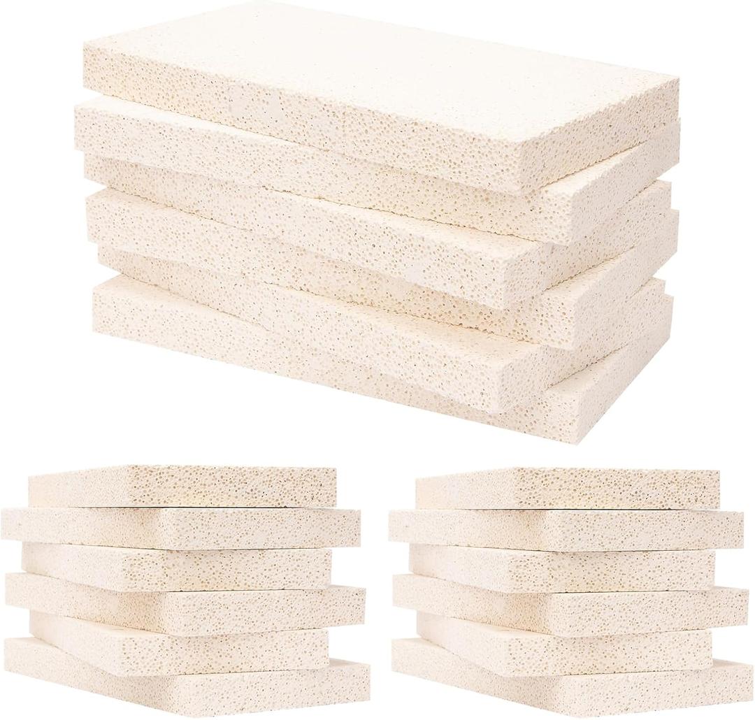 18 Pieces Insulating Fire Brick for Ovens, Kilns, Blacksmith, Fireplaces, Forges 9" x 4.5" x 0.79" 2310F Rated Insulating Fire Bricks